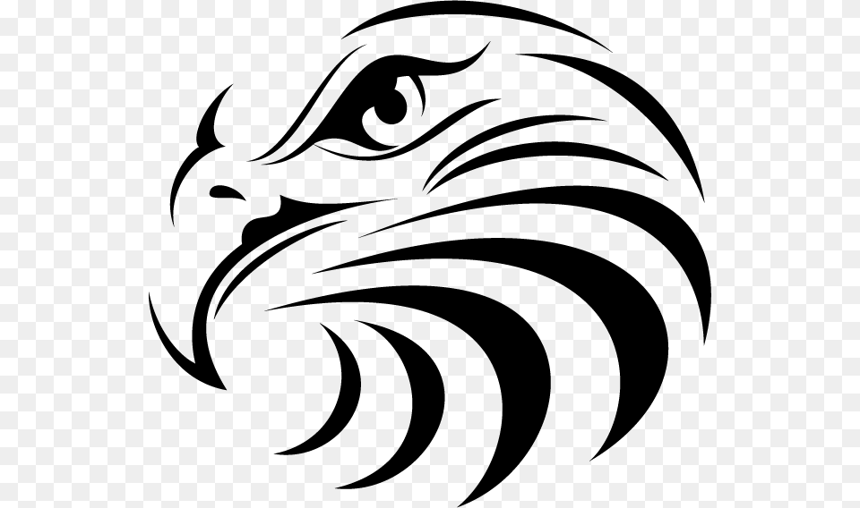 Eagle Silhouette Tattoo At Getdrawings Eagle Face Silhouette, Animal, Bird, Fish, Sea Life Free Transparent Png