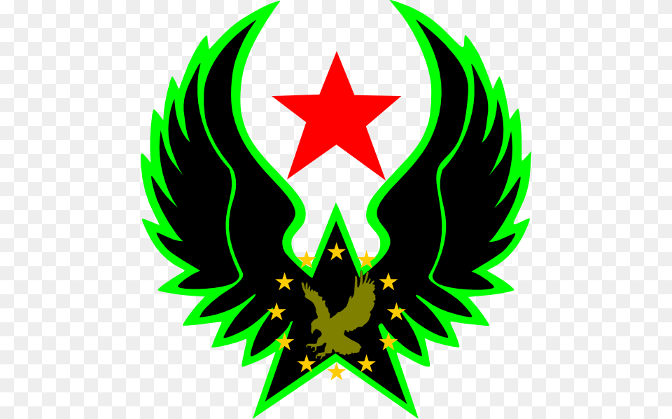 Eagle Star Hero Clip Art Logo For Picsart, Symbol, Emblem, Star Symbol, Dynamite Png Image
