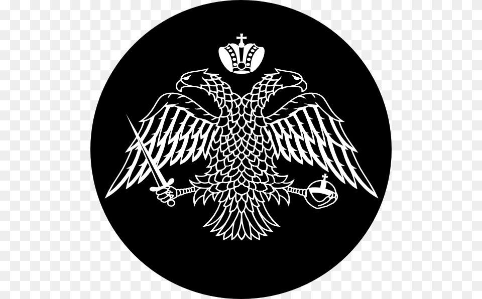 Eagle Svg Clip Arts Komnenos Coat Of Arms, Emblem, Symbol, Stencil Png