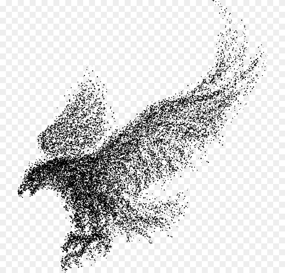 Eagle Wings Clipart, Gray Png