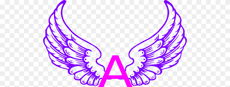 Eagle Wings With Letter A Clip Art, Emblem, Symbol, Sticker Png Image