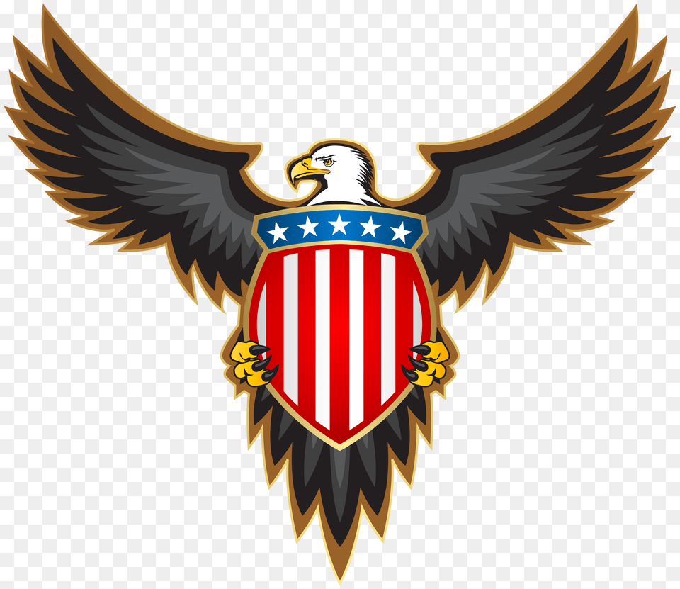 Eagle With American Badge Clip Art Gallery, Emblem, Symbol, Adult, Male Png