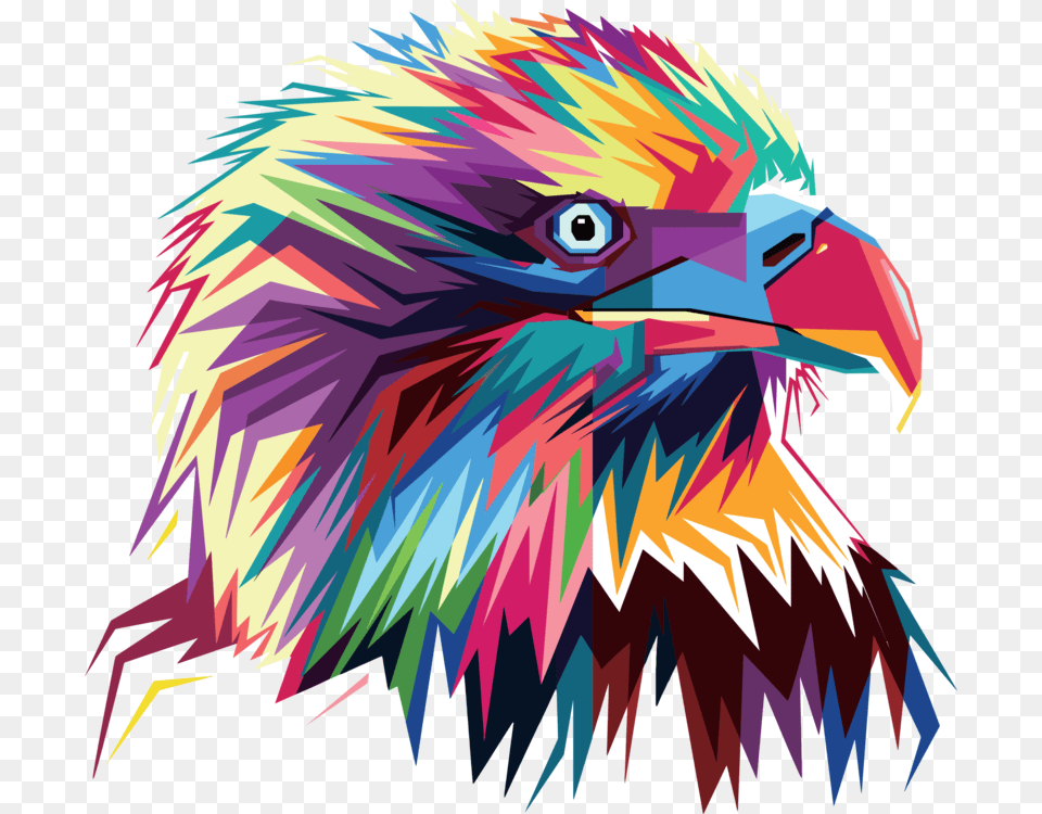 Eagleclose Upart Animal Pop Art, Beak, Bird, Vulture, Eagle Png Image