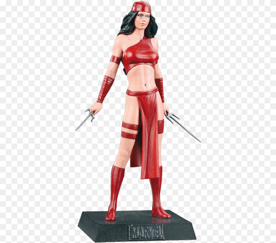 Eaglemoss Collectable Marvel Figurine Elektra Eaglemoss, Adult, Female, Person, Woman Png Image