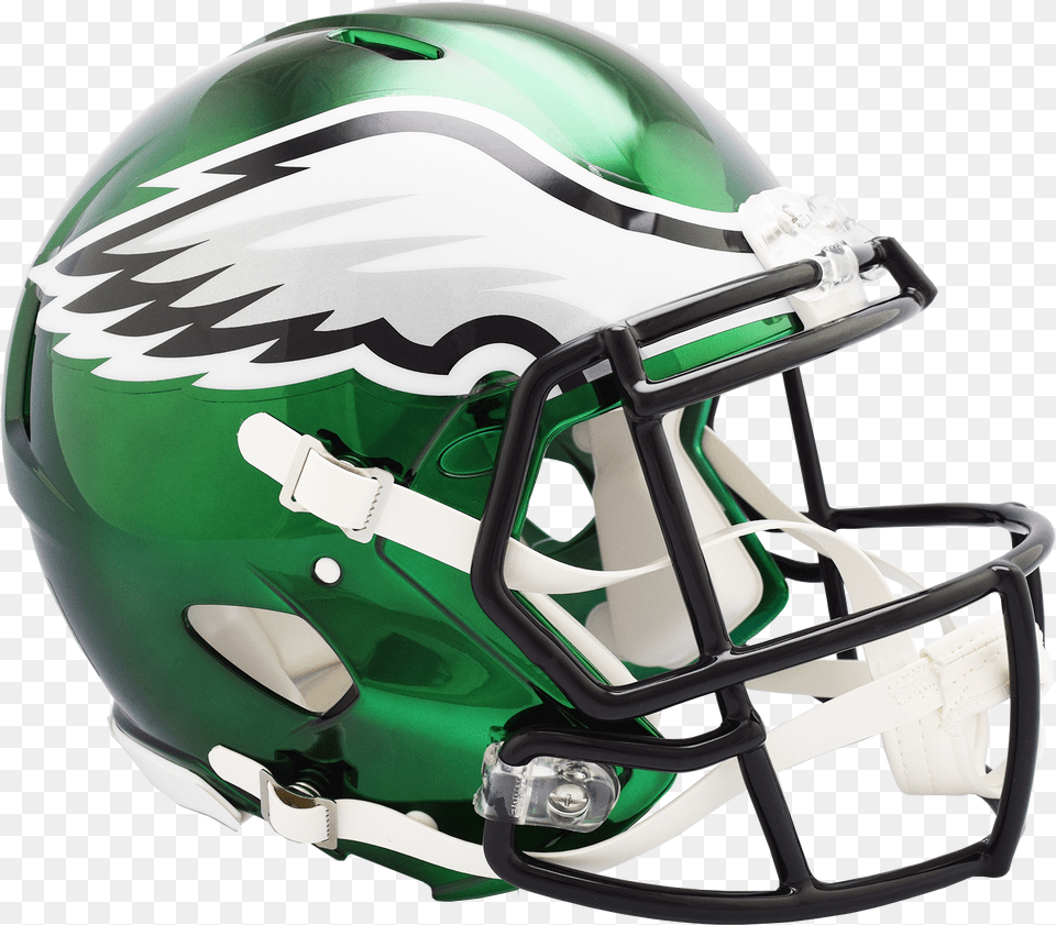 Eagles Chrome Speed Authentic Philadelphia Eagles Helmet, American Football, Football, Football Helmet, Sport Free Png