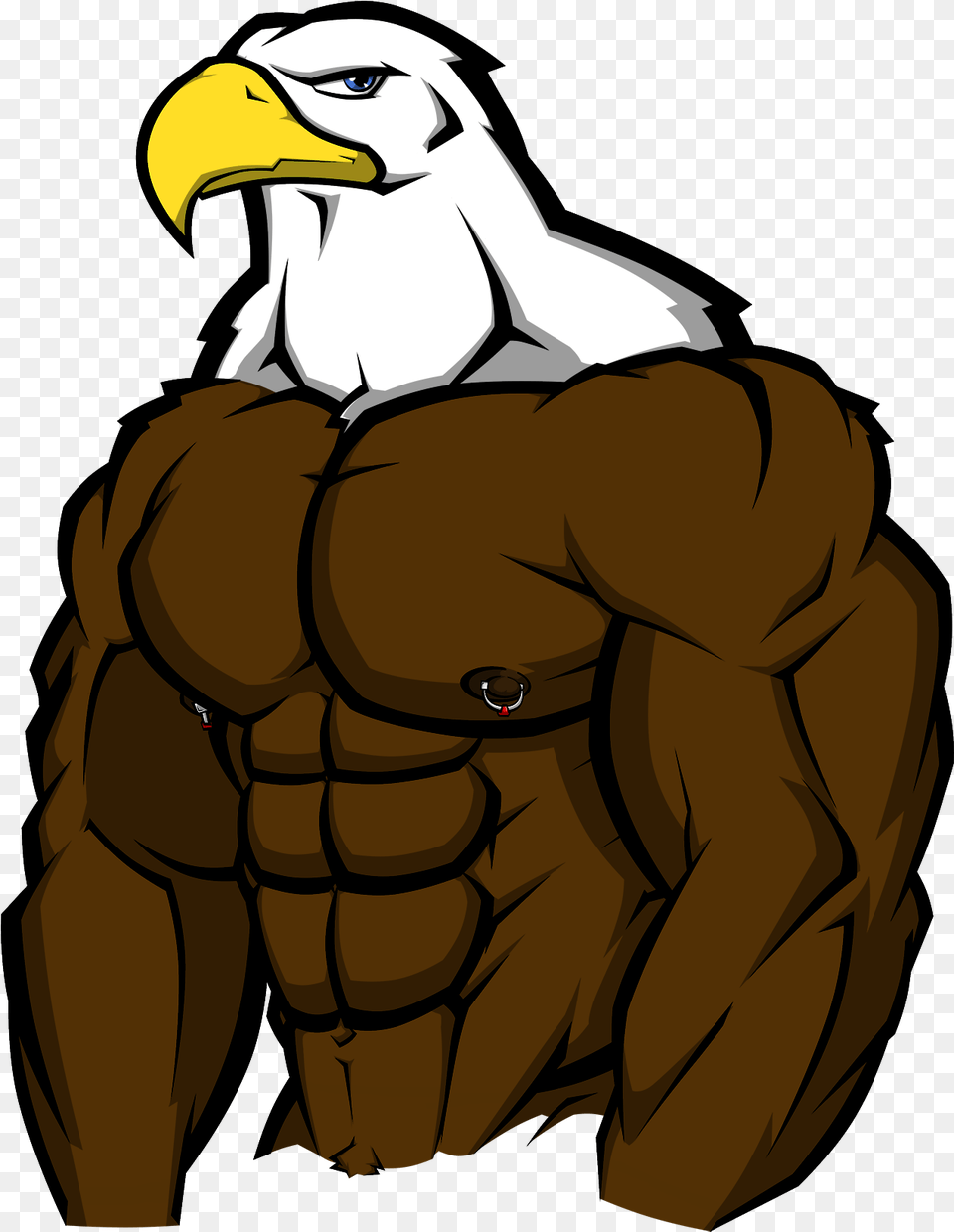Eagles Clipart Muscle Muscle Eagle, Animal, Bird, Adult, Female Png Image
