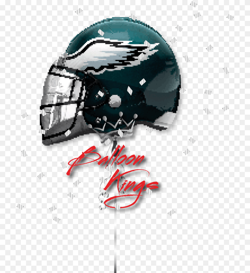 Eagles Helmet 21quot Philadelphia Eagles Helmet Foil Balloon 1 Each, Crash Helmet, Person, American Football, Football Free Png Download