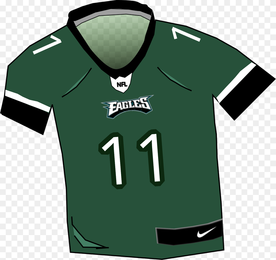 Eagles Jersey Clip Arts Jersey Clipart, Clothing, Shirt, T-shirt Png Image