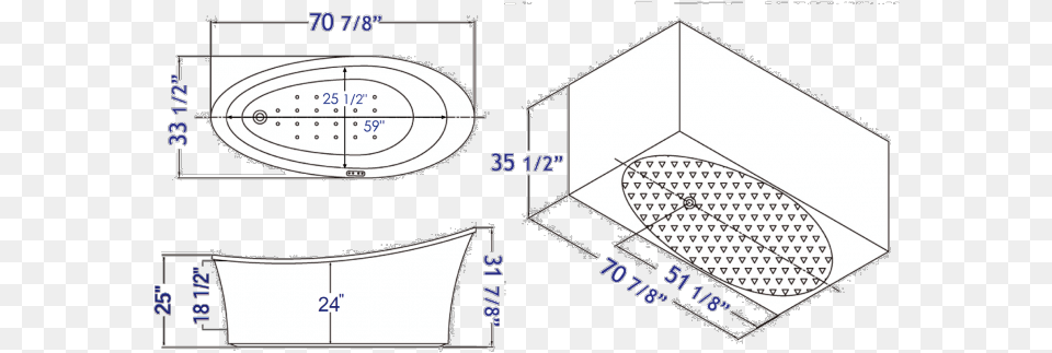 Eago Am1800 Six Foot White Standing Air Bubble Bathtub Architecture, Chart, Plot, Cad Diagram, Diagram Png Image