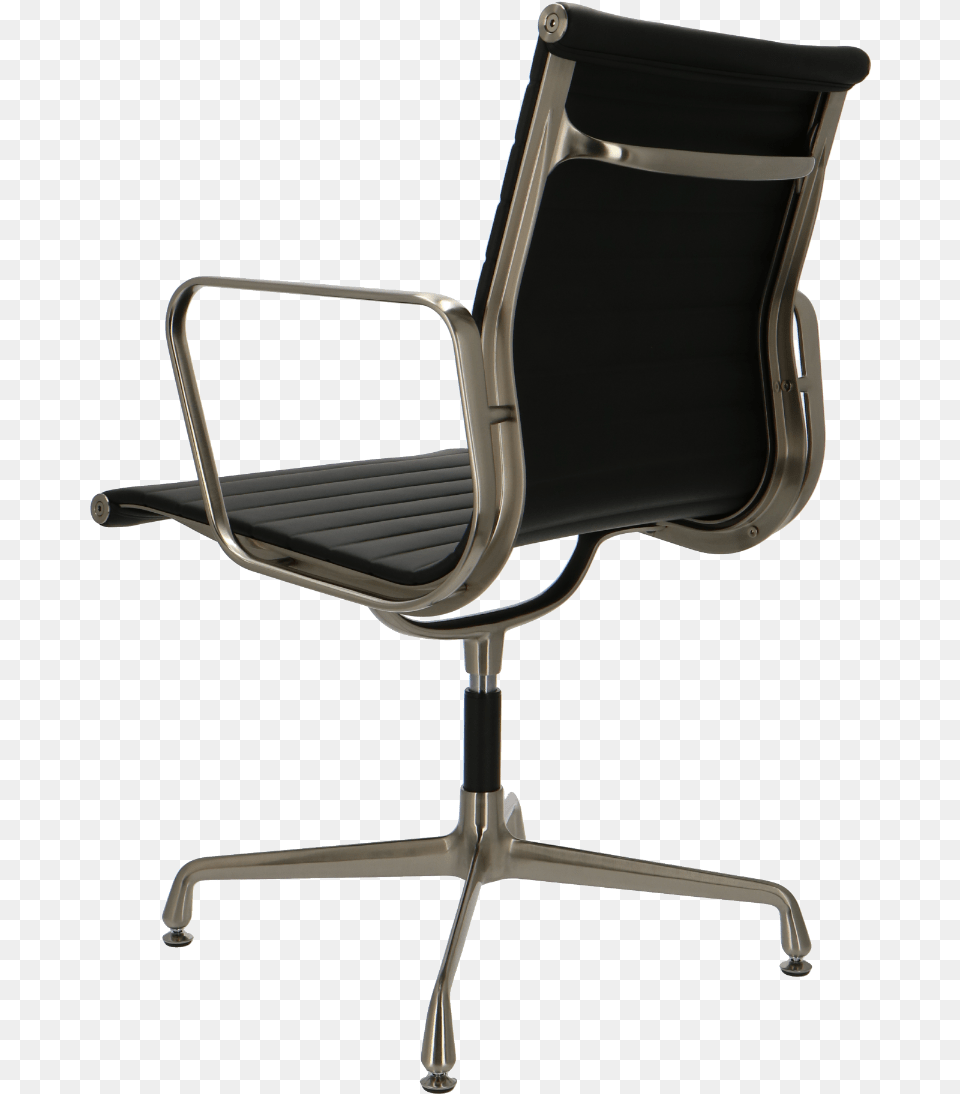 Eames Office Chair Ea 108 Premium Brushed Aluminium Office Chair, Furniture, Armchair, Cushion, Home Decor Png Image