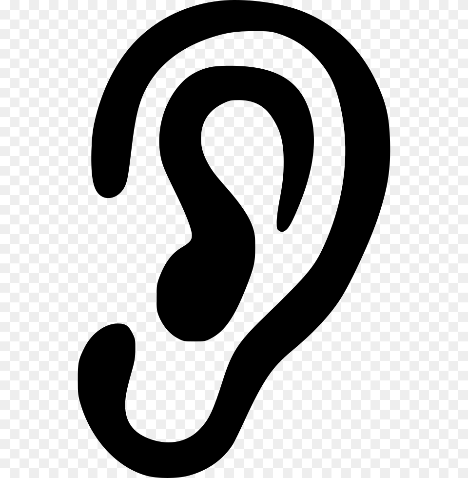 Ear Black Ears Icon, Body Part, Appliance, Blow Dryer, Device Free Png