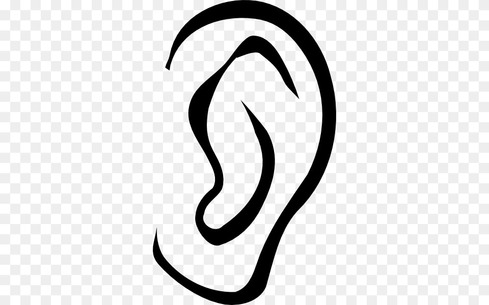 Ear Bw Clip Art, Body Part, Smoke Pipe Png