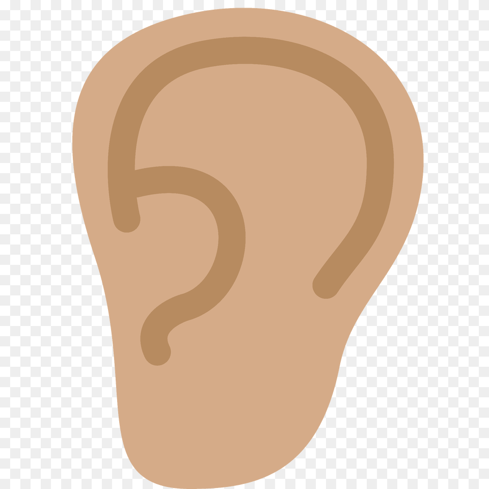 Ear Emoji Clipart, Body Part Png