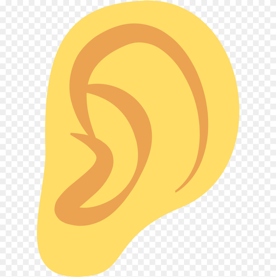 Ear Emoji Face Emoticon Smiley Discord Ear Emoji, Body Part, Astronomy, Moon, Nature Png Image