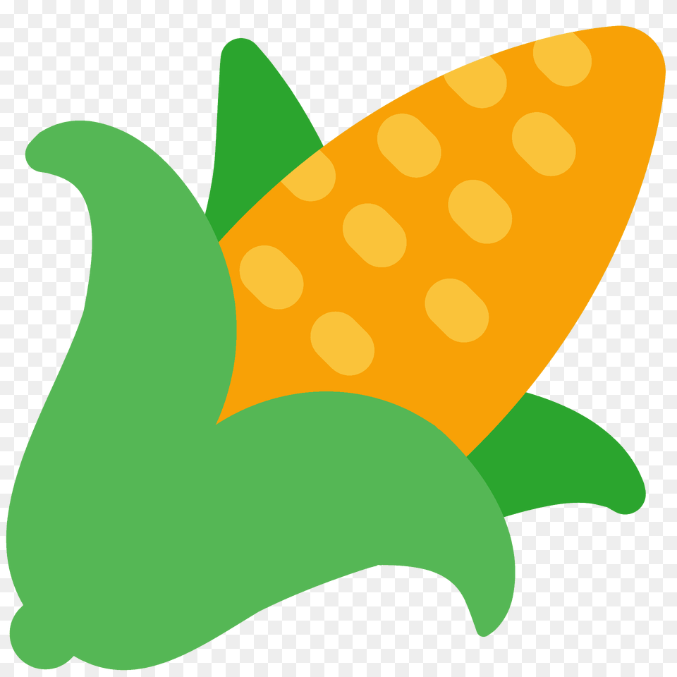 Ear Of Corn Emoji Clipart, Food, Grain, Plant, Produce Free Png