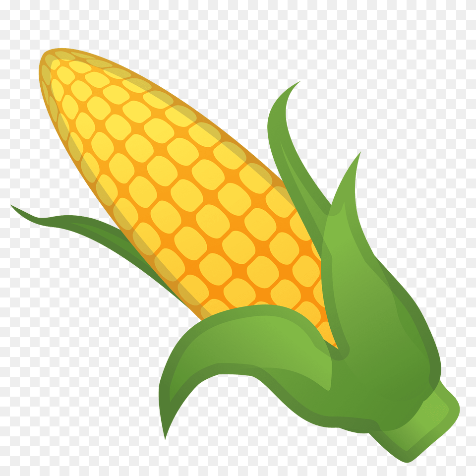 Ear Of Corn Emoji Clipart, Food, Grain, Plant, Produce Free Png Download