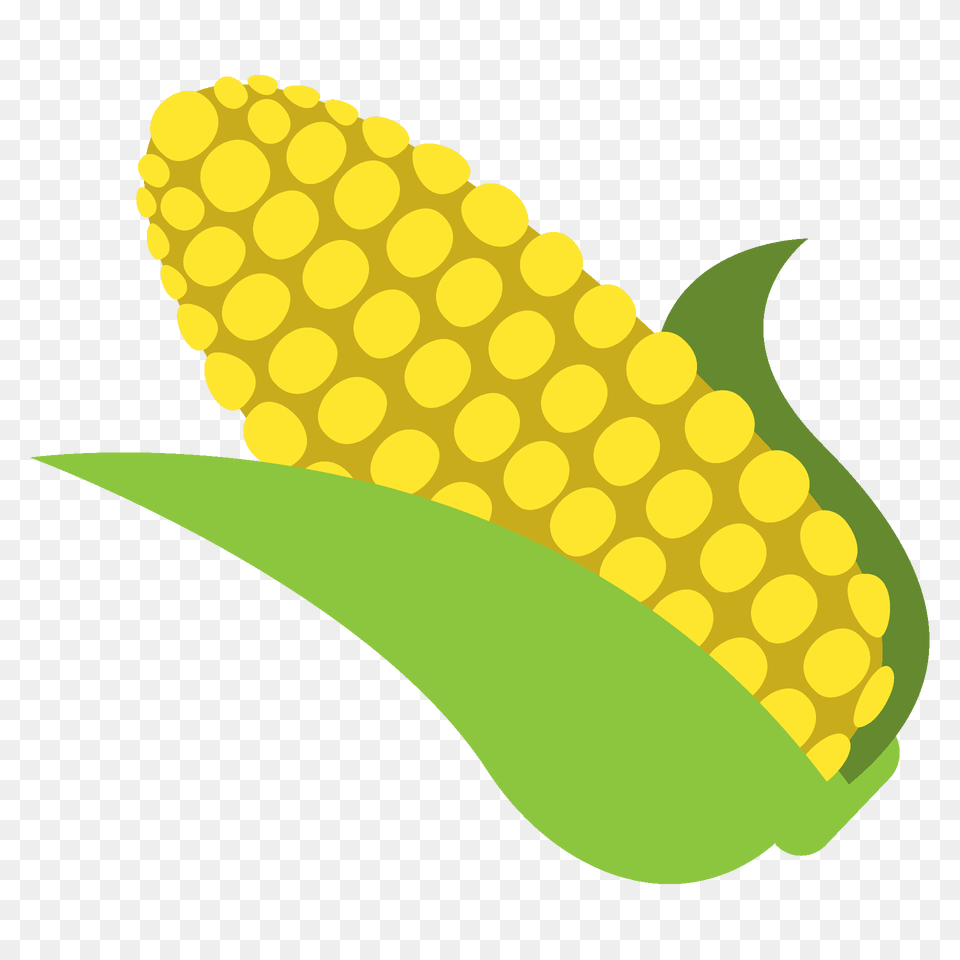 Ear Of Corn Emoji Clipart, Food, Grain, Plant, Produce Png Image