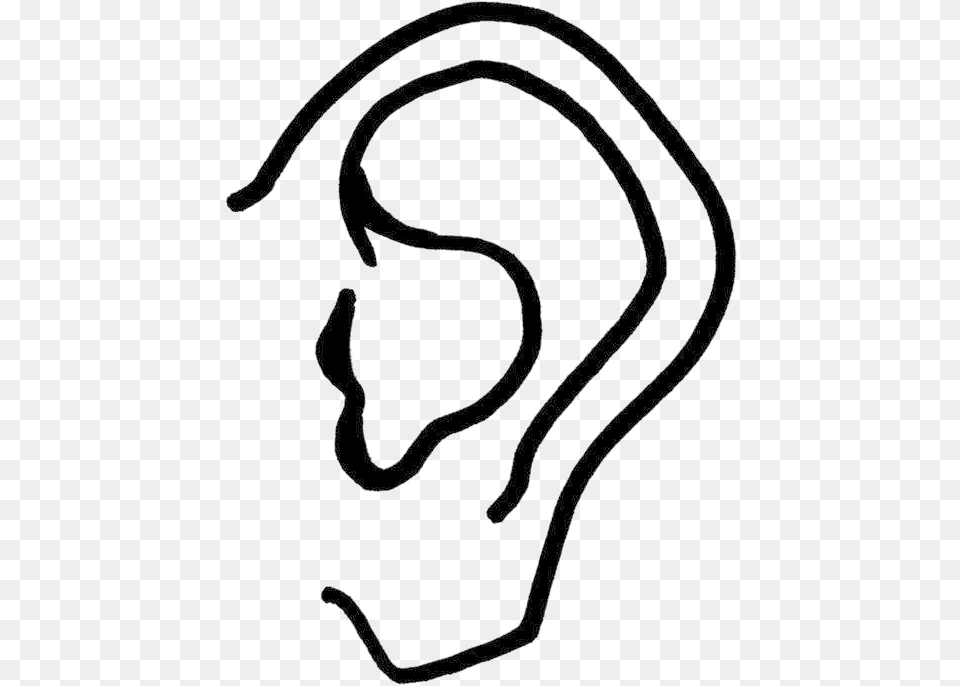 Ear Pictures Of Cartoons Line Art, Body Part, Animal, Reptile, Snake Free Transparent Png