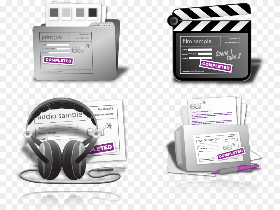 Ear Productions Icons Gadget, Electronics, Clapperboard, Headphones, Text Png