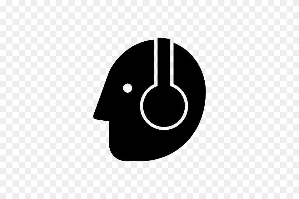 Ear Protection Hearing Warning Attention Black Hazard, Stencil Free Transparent Png