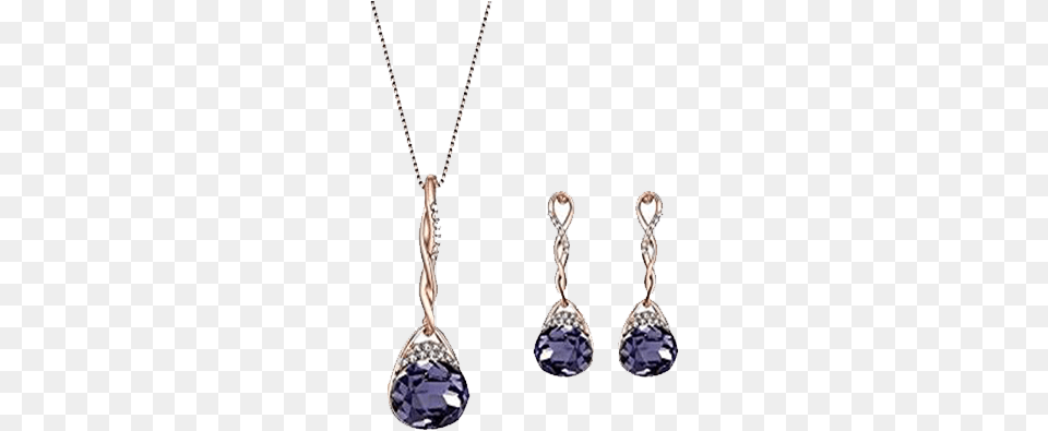 Ear Rings With Blue Stone Teniu Fashion Amethyst Necklace Purple Crystal Pendant, Accessories, Earring, Jewelry, Gemstone Free Transparent Png