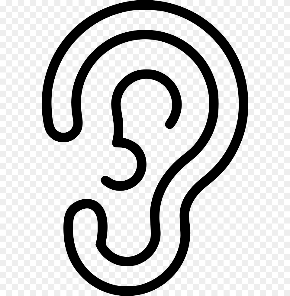 Ear Sound Hear Biology Anatomy Medicine Line Art, Body Part, Smoke Pipe, Text Png