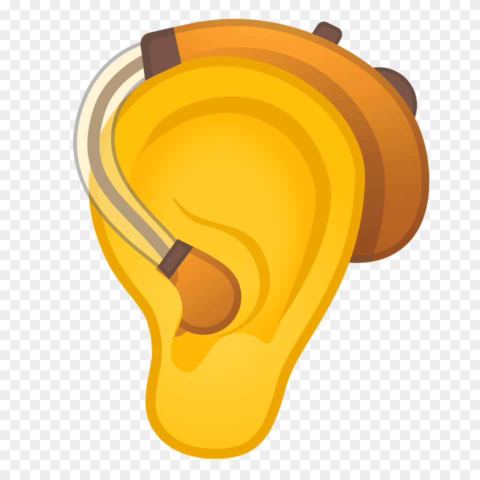Ear With Hearing Aid Emoji Clipart, Body Part, Ammunition, Grenade, Weapon Png Image