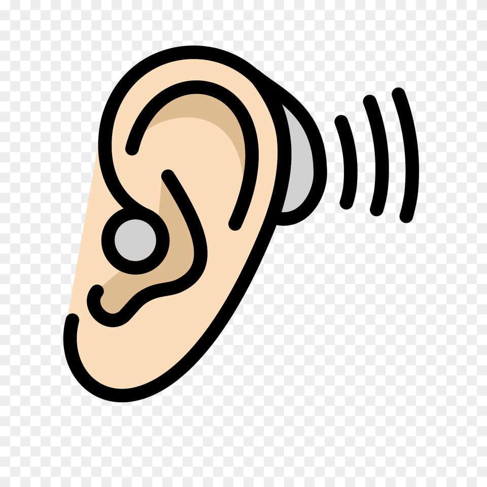 Ear With Hearing Aid Emoji Clipart, Body Part, Machine, Screw, Smoke Pipe Png