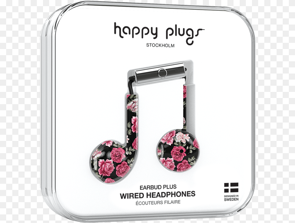 Earbud Plus Vintage Roses Happy Plugs, Accessories, Earring, Jewelry, Electronics Free Png