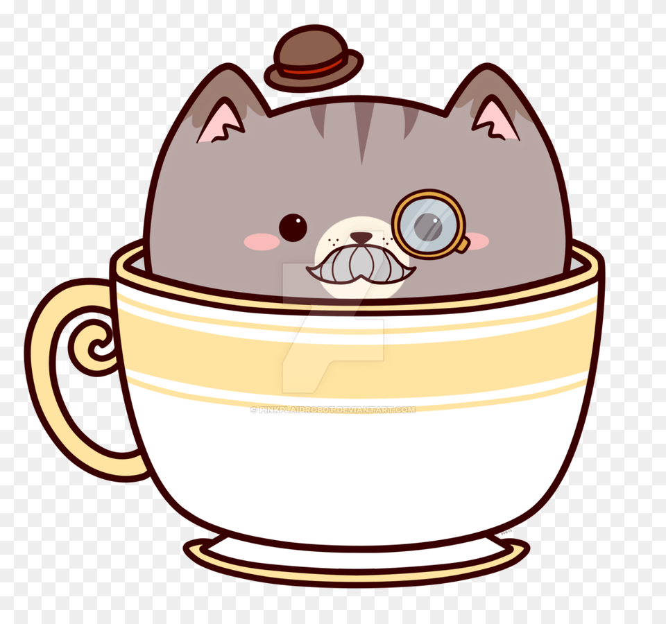 Earl Grey Tea Kitty Charm Design, Cup, Beverage, Coffee, Coffee Cup Png Image