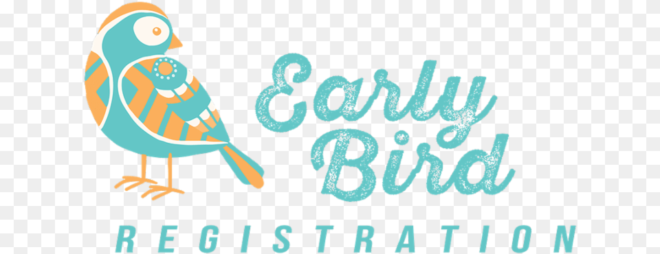 Early Bird Registration, Animal, Jay, Text Png Image