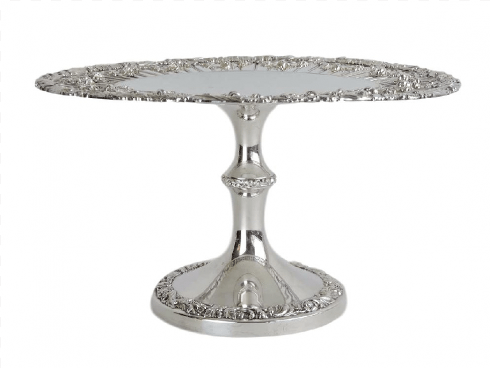 Early Ellis Brothers Silver Plated Beautifully Decorative Cake Stand, Furniture, Table, Dining Table Free Png