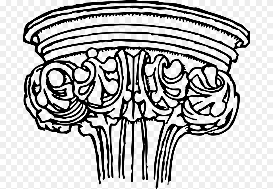 Early English Gothic Capital Capital Gothic Architecture, Gray Png