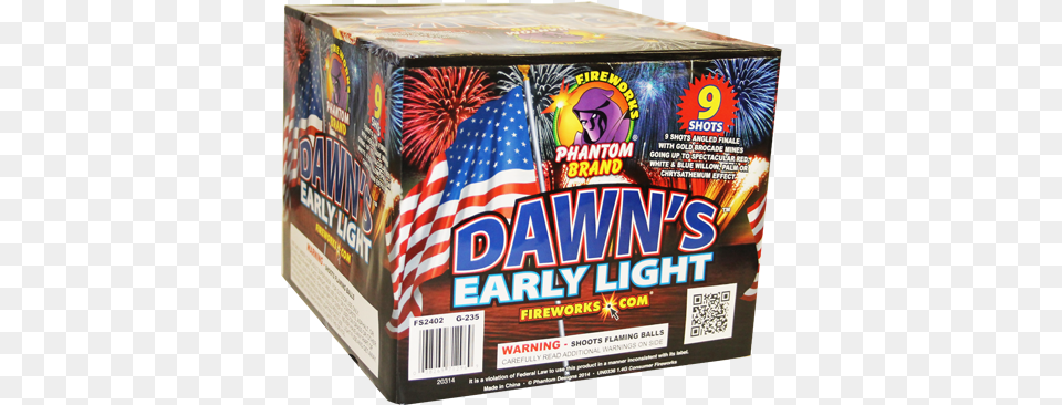 Early Light 9 Shot Box, Qr Code, Fireworks, Food, Sweets Png
