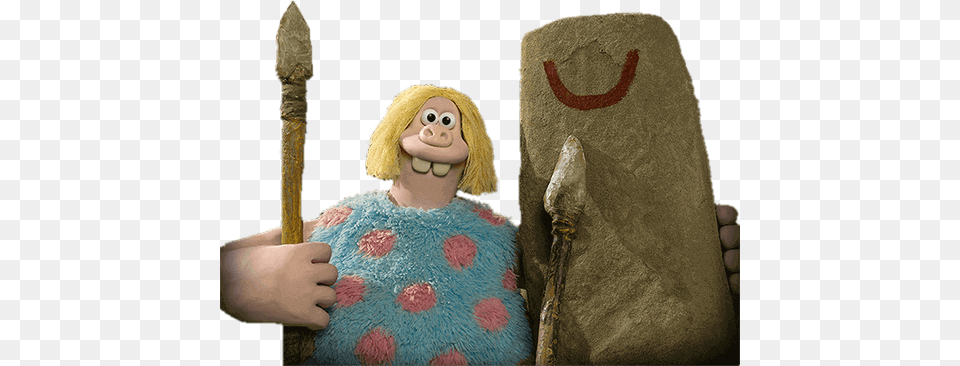 Early Man Blonde Man Holding Menhir, Baby, Person, Furniture Free Png Download