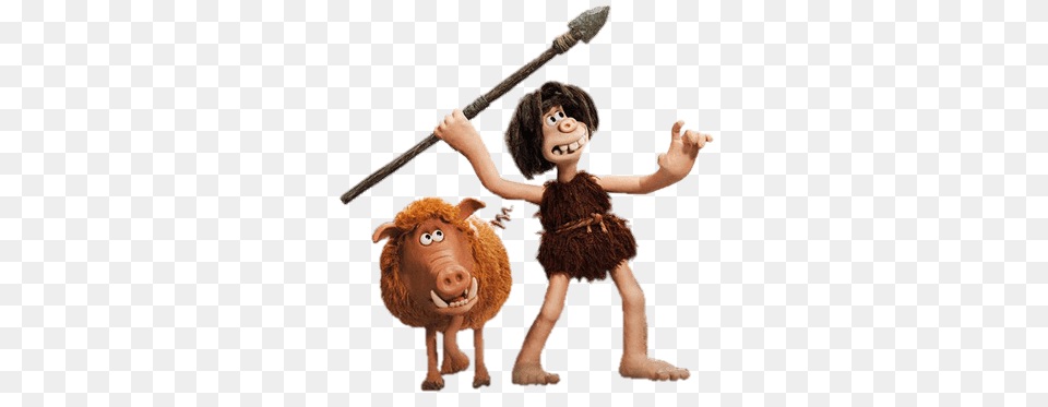 Early Man Dug Hunting, Weapon, Spear, Child, Female Png Image