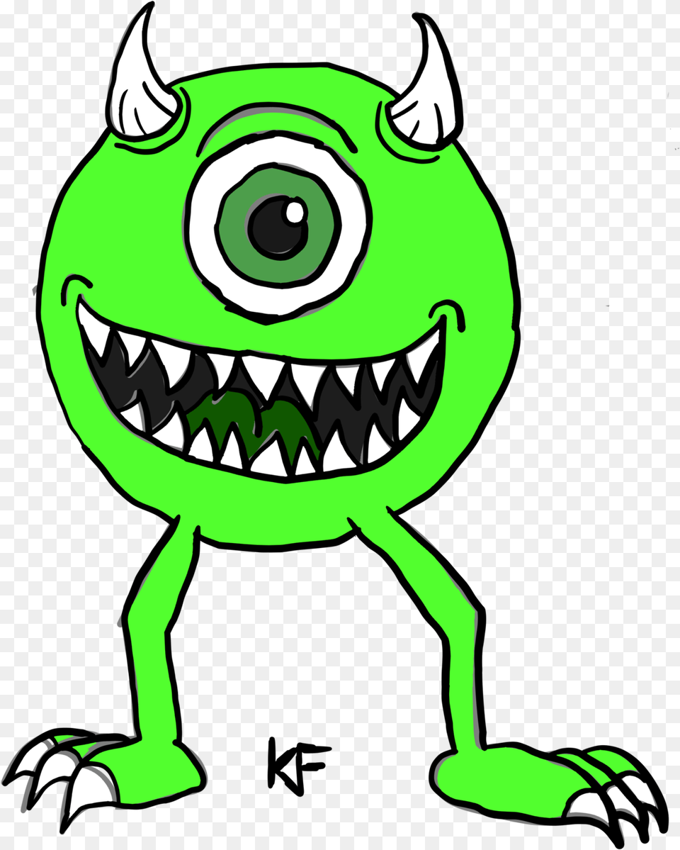 Early Mike Wazowski, Green, Baby, Person Png