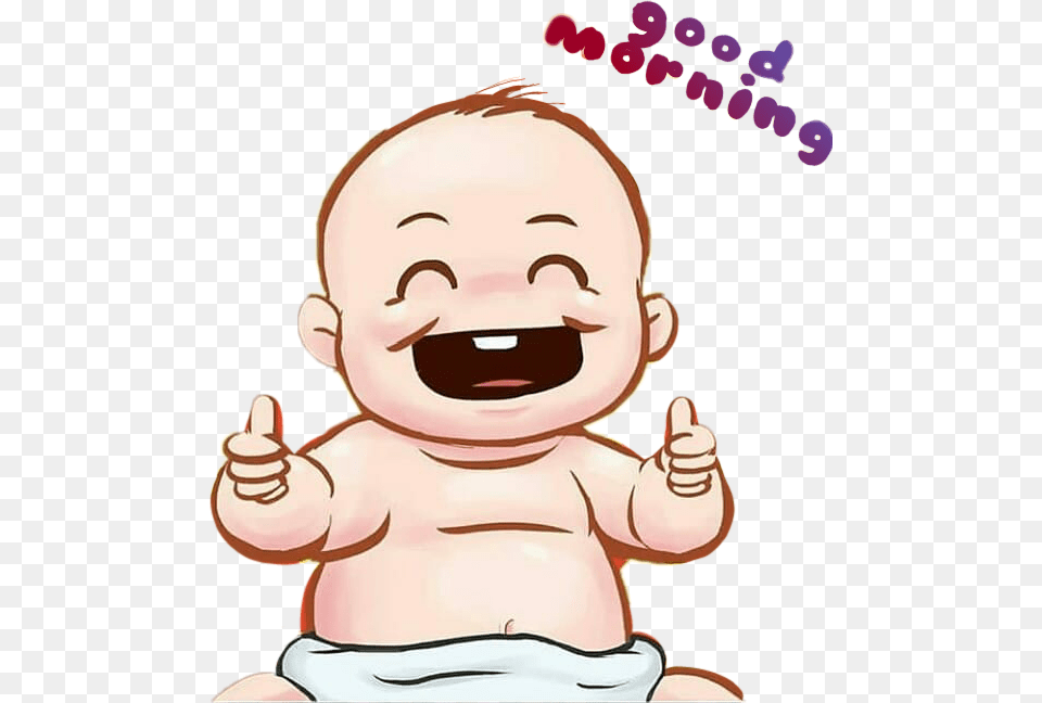 Early Morning Clipart Baby Good Morning Animated, Body Part, Finger, Hand, Person Free Png Download
