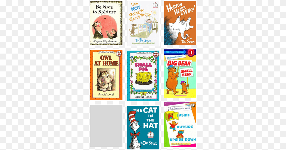 Early Readers Dr Seuss Books, Poster, Publication, Comics, Book Png Image