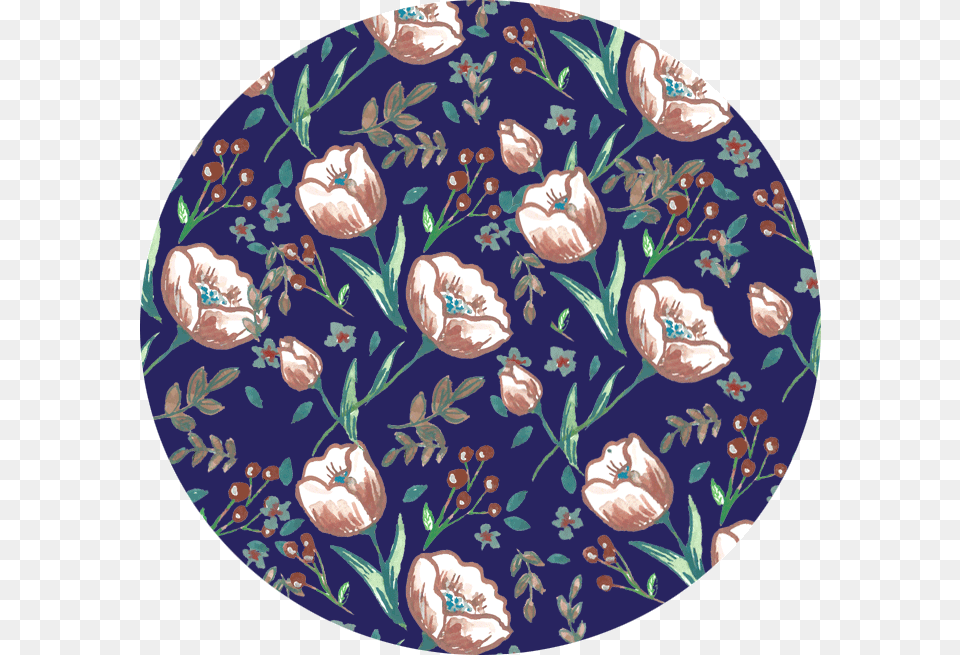 Early Spring Circle Pattern, Rug, Home Decor, Graphics, Floral Design Png Image