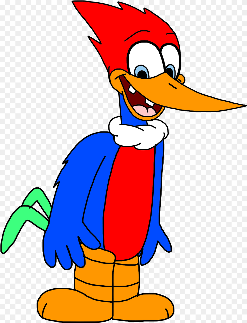 Early Woody Woodpecker By Super Marcos 96 D7uj2qx Woody Woodpecker39s Early Design, Cartoon, Baby, Person Png