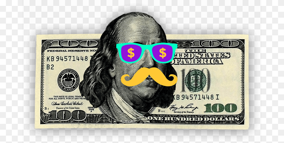 Earn 100 100 Dollar Bill, Adult, Male, Man, Person Png Image