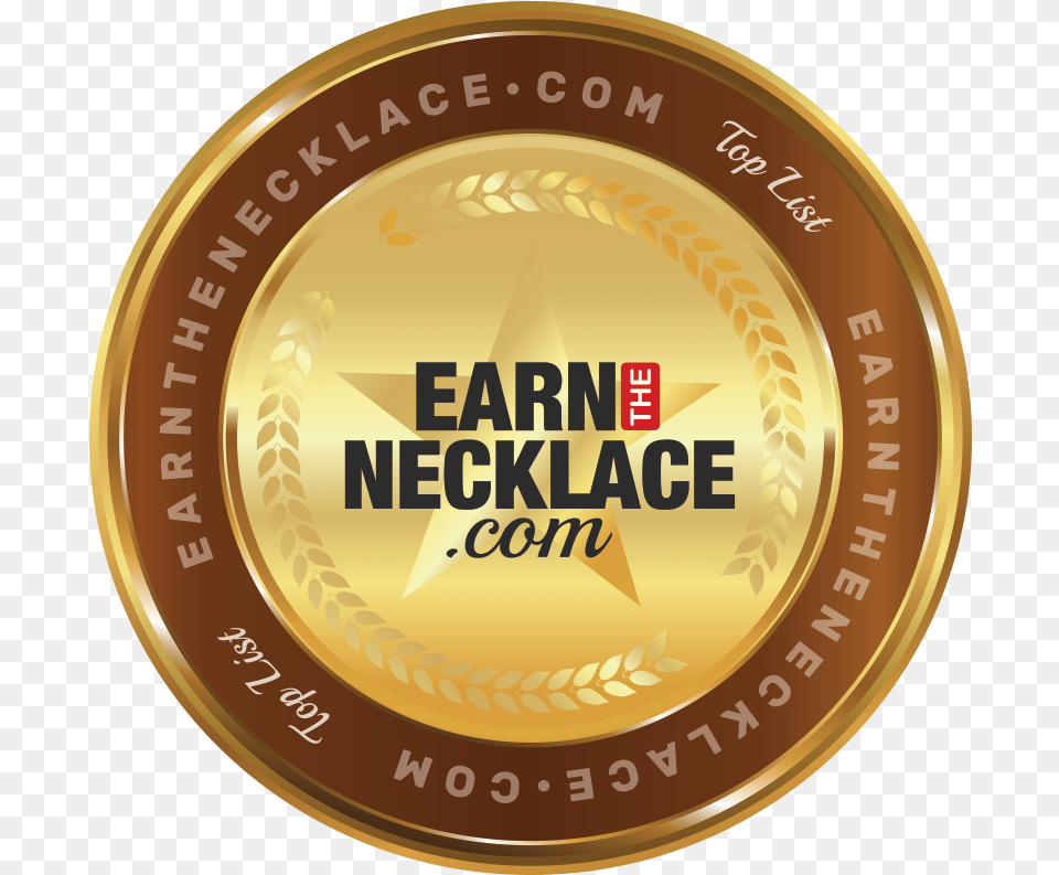 Earn The Necklace Launches Top 10 Teen Male Youtubers, Gold, Logo, Badge, Symbol Free Png