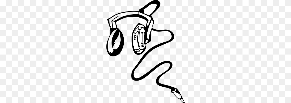 Earphones Stencil, People, Person Free Transparent Png