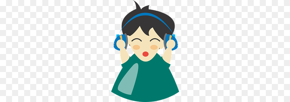 Earphones Baby, Person, Electronics, Face Free Png Download