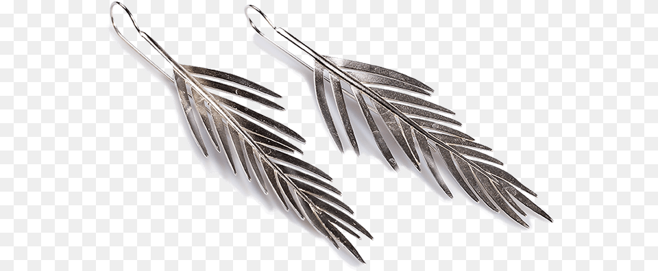 Earring, Accessories, Silver, Leaf, Plant Free Transparent Png