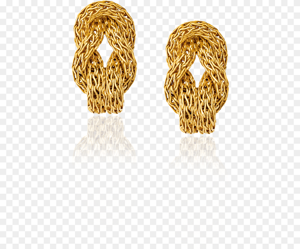 Earrings, Gold, Chain Free Png Download