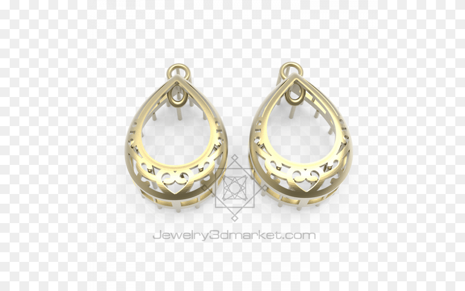 Earrings 3d Model For Dlp Printer Earring, Accessories, Jewelry, Gold, Locket Free Transparent Png