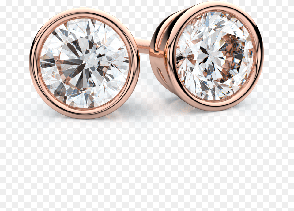 Earrings Fine Bezel Set Diamond Earrings, Accessories, Earring, Gemstone, Jewelry Free Png