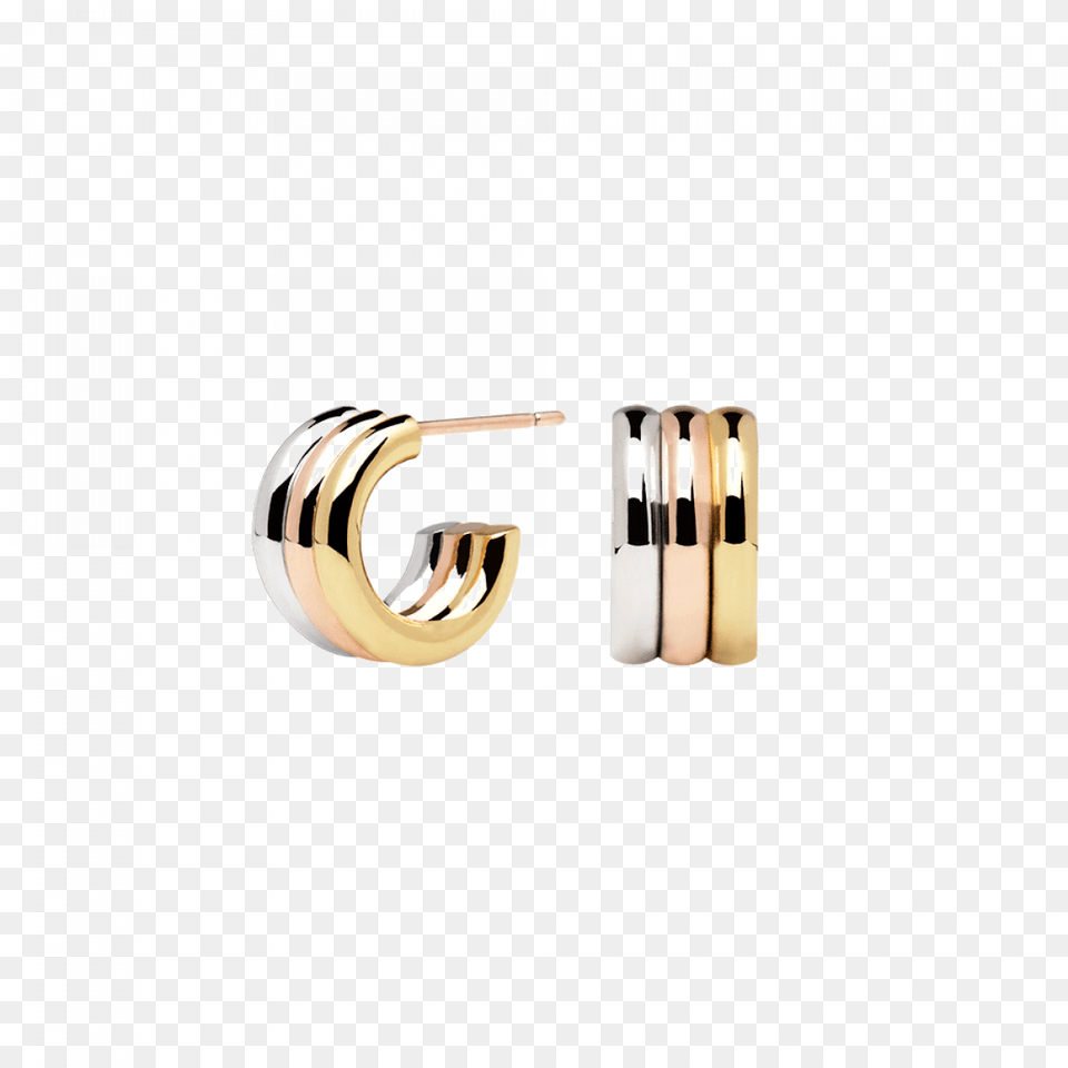 Earrings Gold Plated Pink And Silver Pure Pure Earrings, Accessories, Earring, Jewelry, Sink Free Png